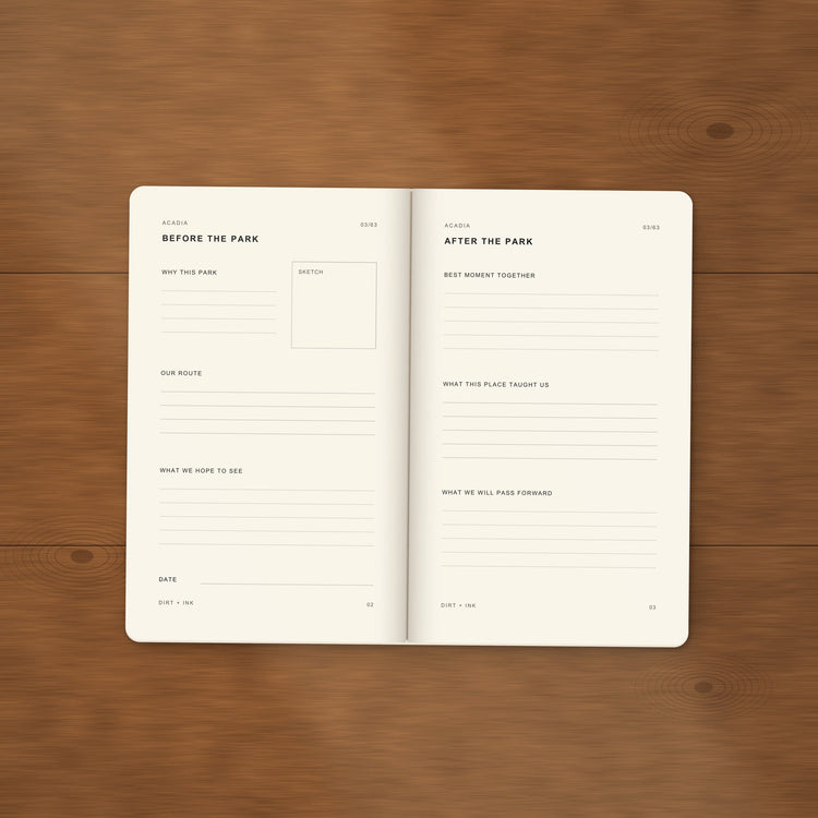 DIRT + INK: Acadia Pocket Journal