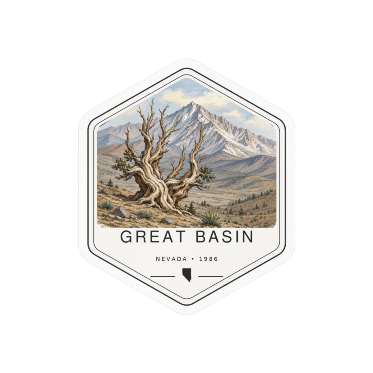 Great Basin National Park Badge Sticker