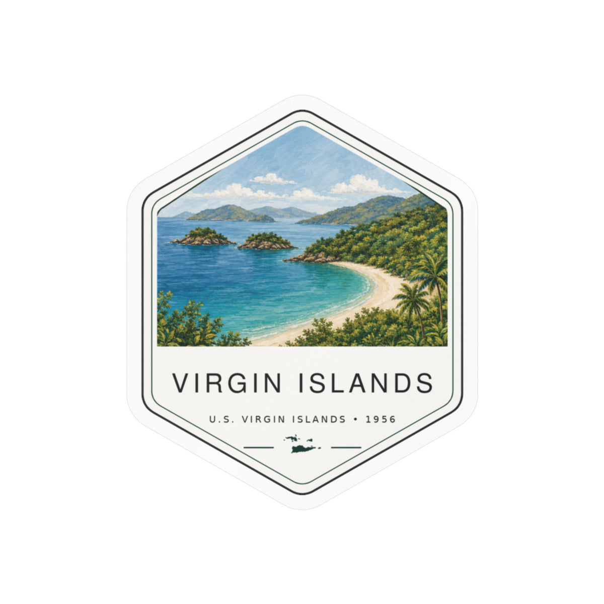 Virgin Islands National Park Badge Sticker