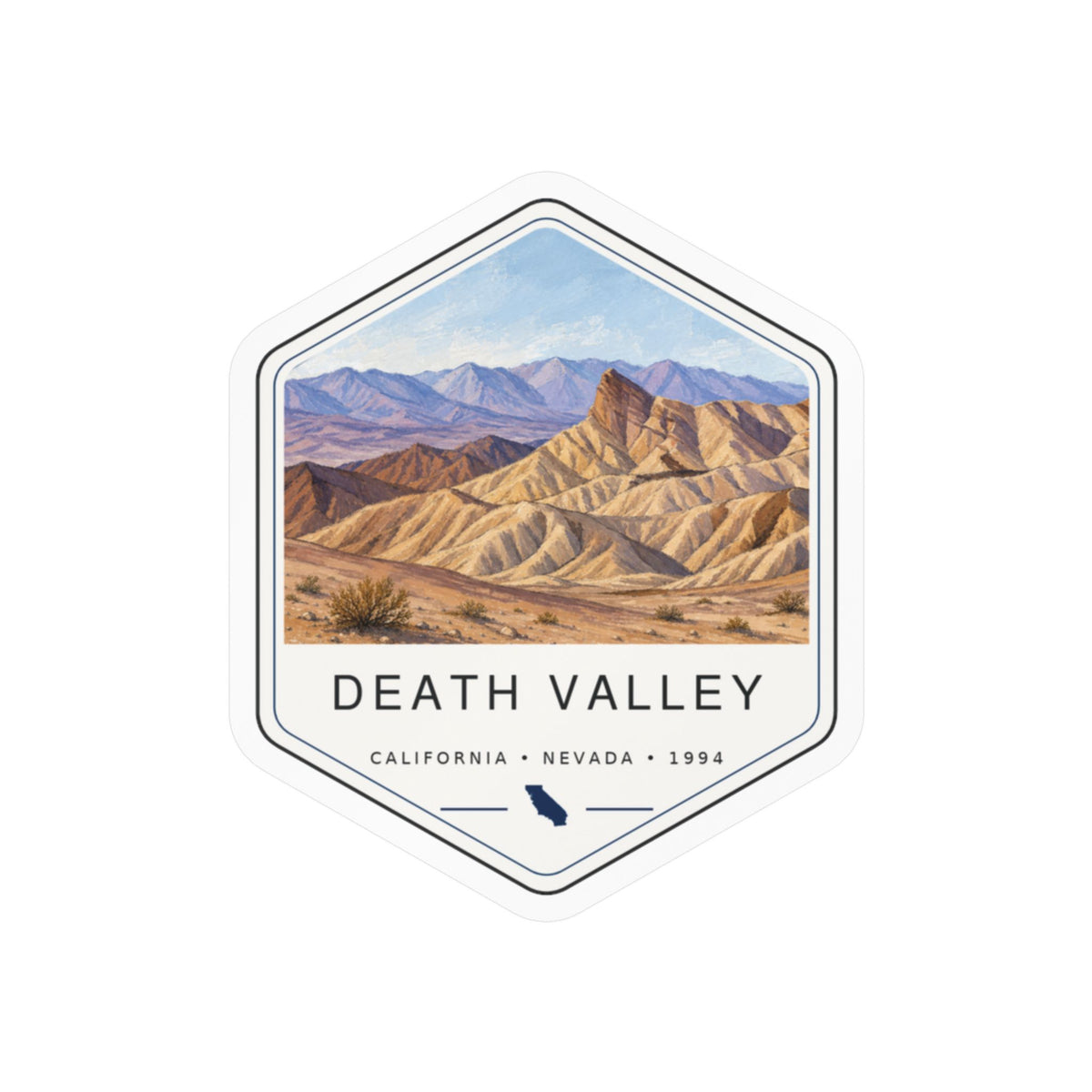 Death Valley National Park Badge Sticker