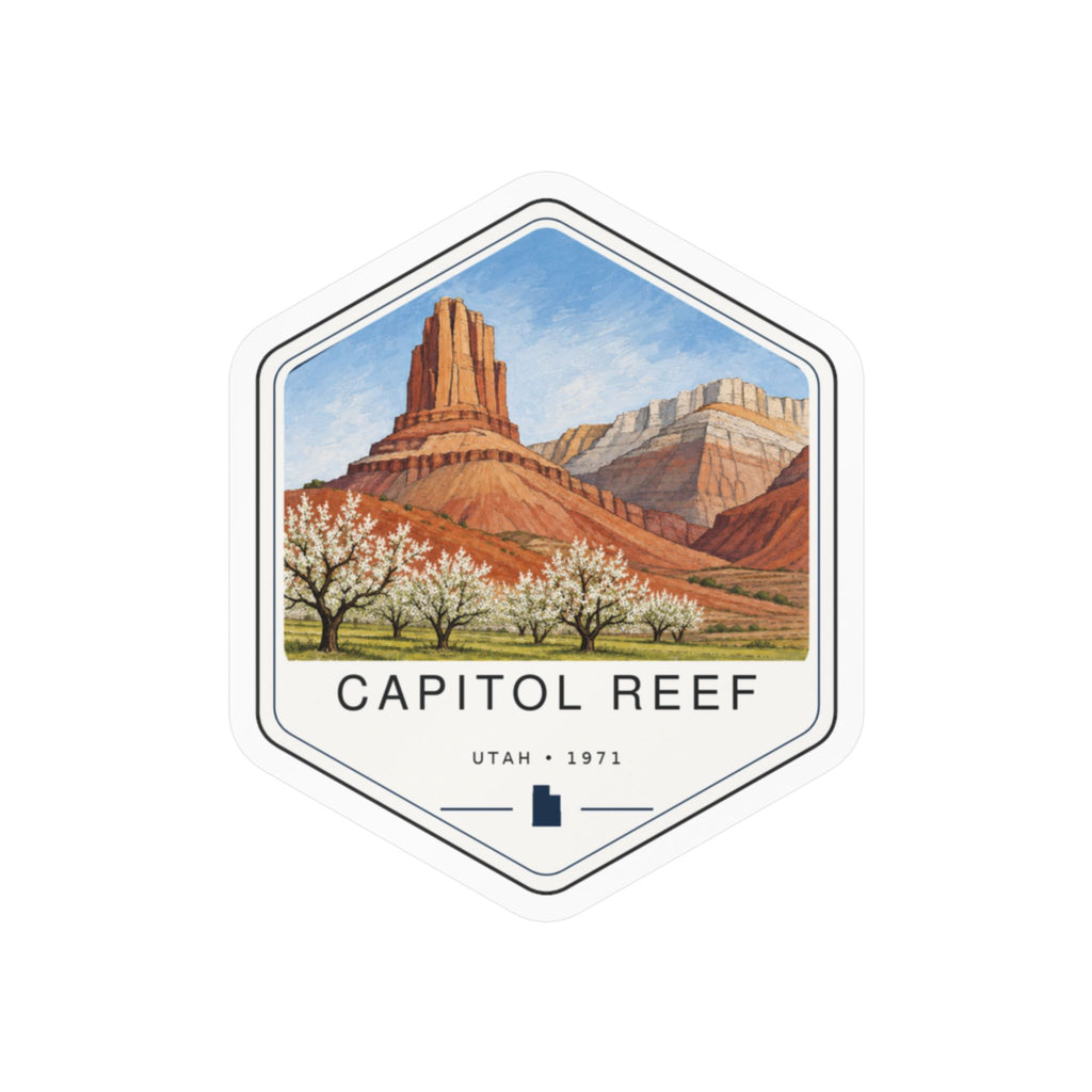 Capitol Reef National Park Badge Sticker
