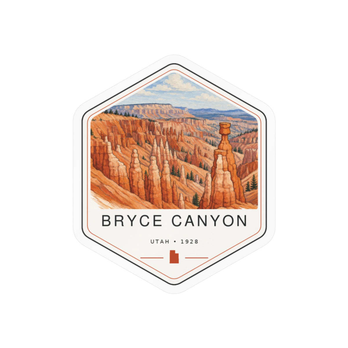 Bryce Canyon National Park Badge Sticker