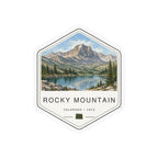 Rocky Mountain National Park Badge Sticker