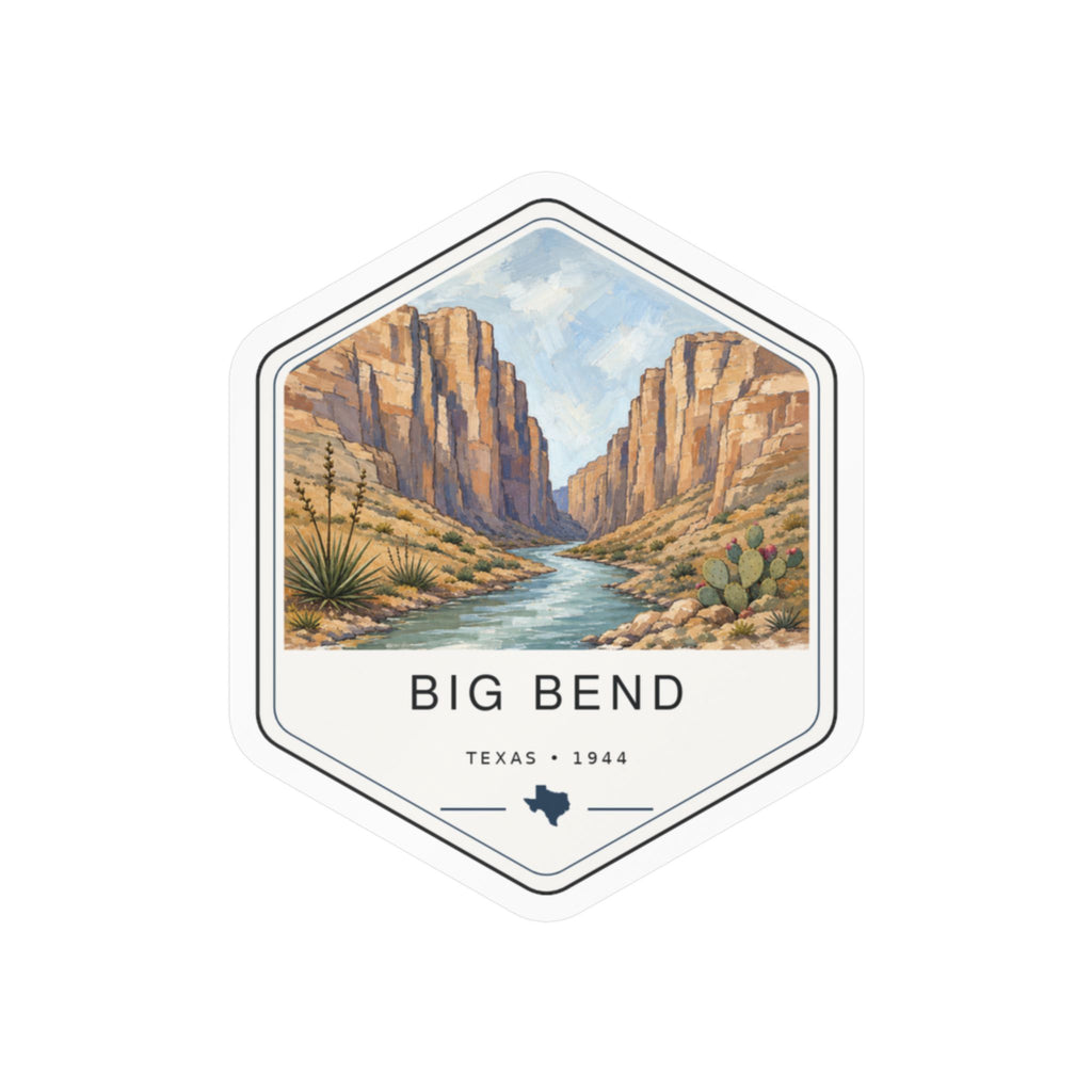 Big Bend National Park Badge Sticker