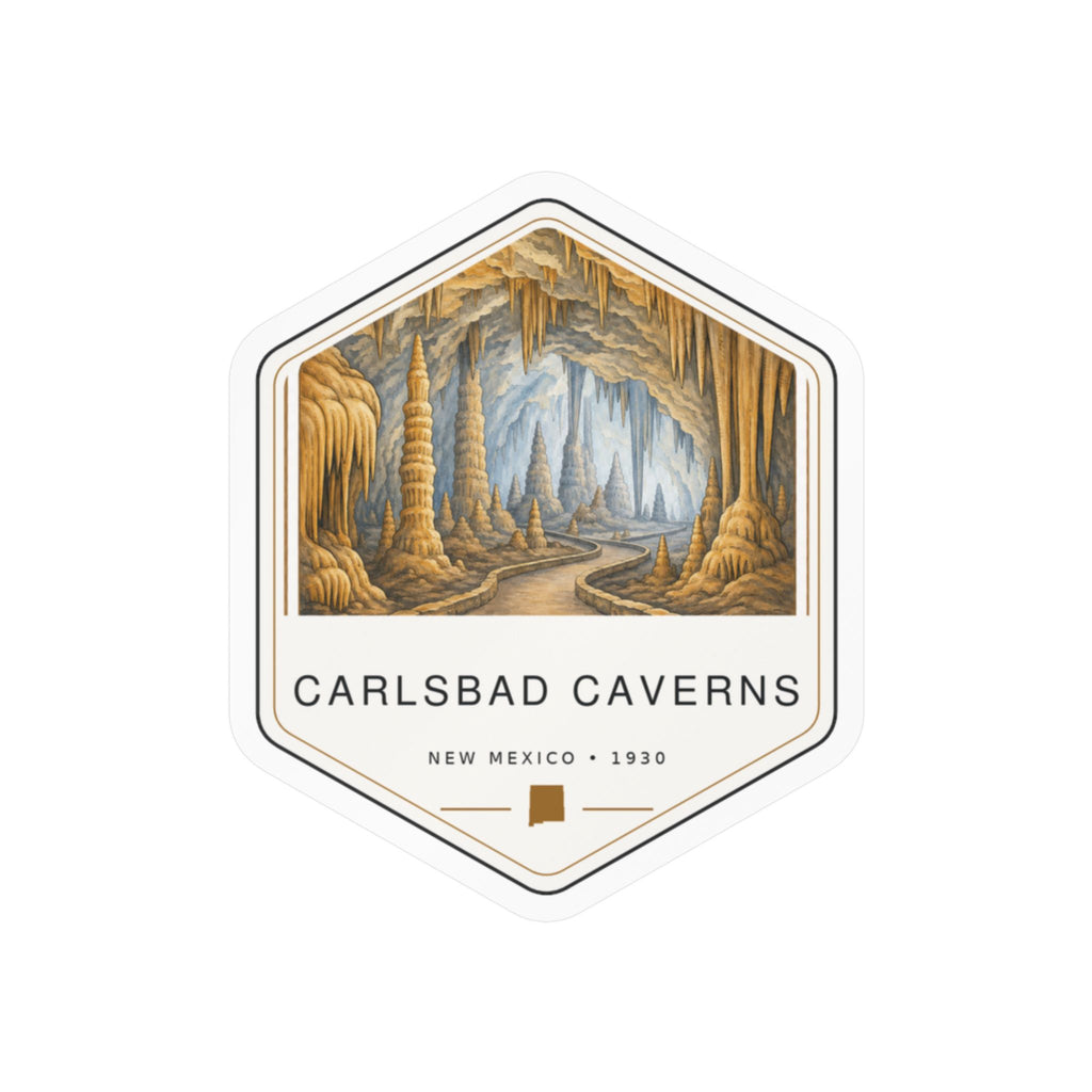 Carlsbad Caverns National Park Badge Sticker
