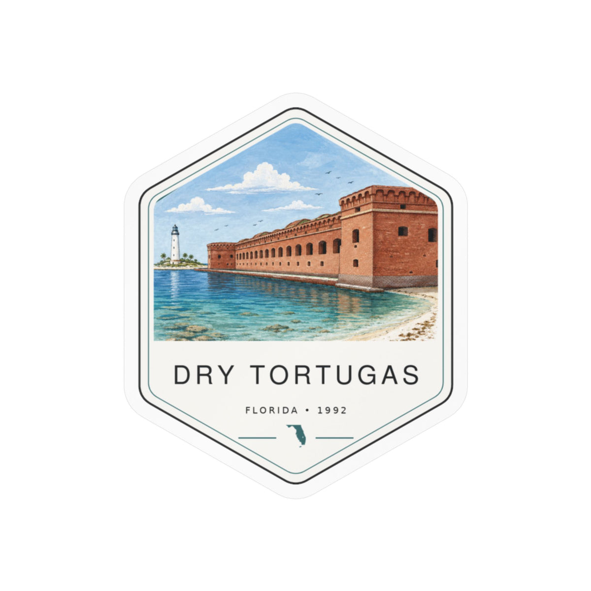 Dry Tortugas National Park Badge Sticker