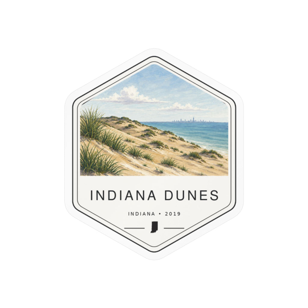 Indiana Dunes National Park Badge Sticker