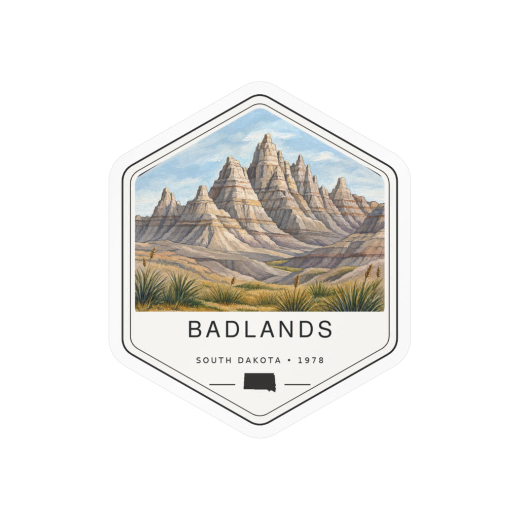Badlands National Park Badge Sticker