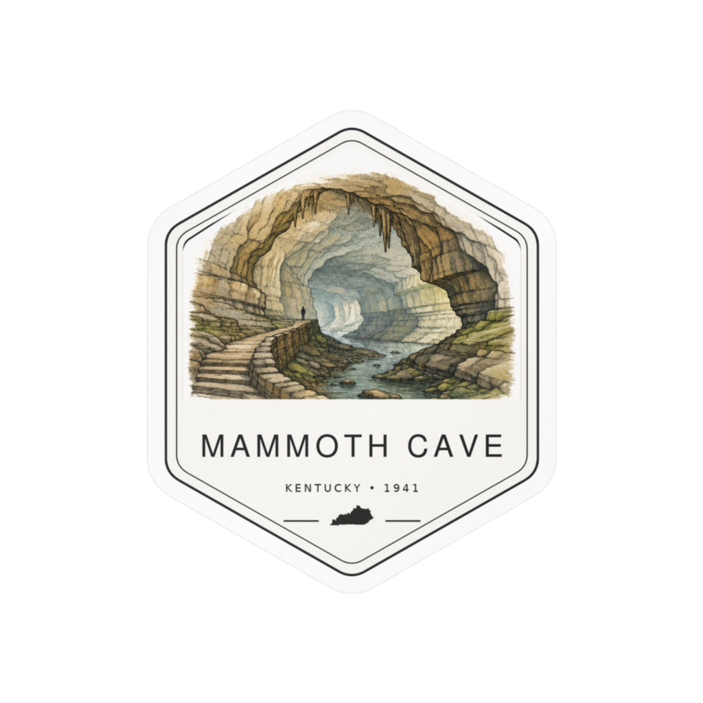 Mammoth Cave National Park Badge Sticker