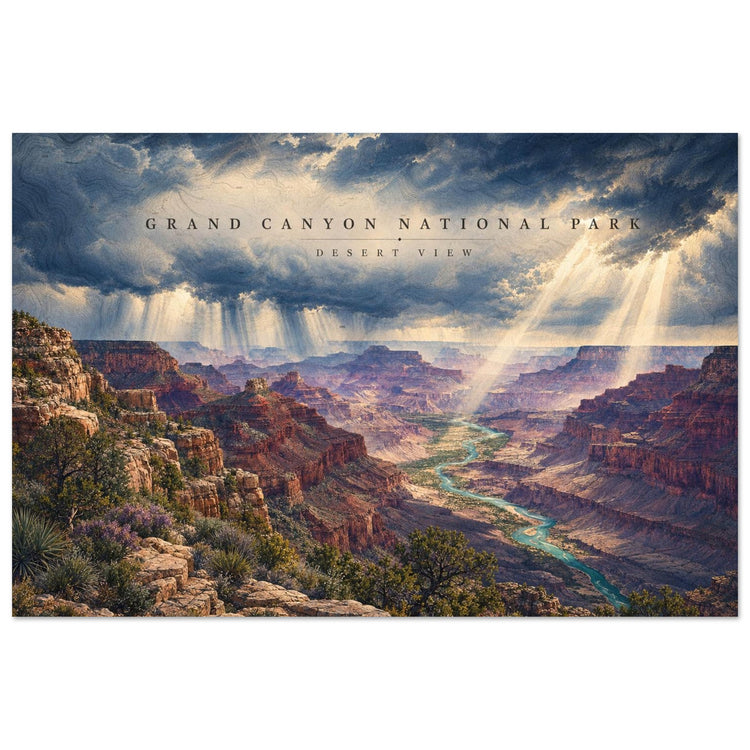 Grand Canyon National Park Stylized Landscape Poster