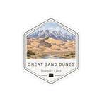 Great Sand Dunes National Park Badge Sticker
