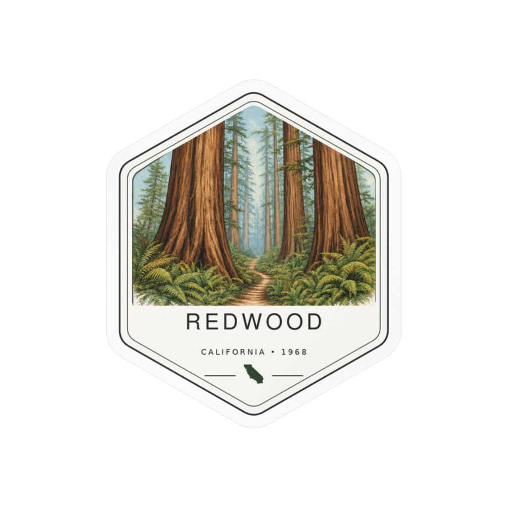 Redwood National Park Badge Sticker