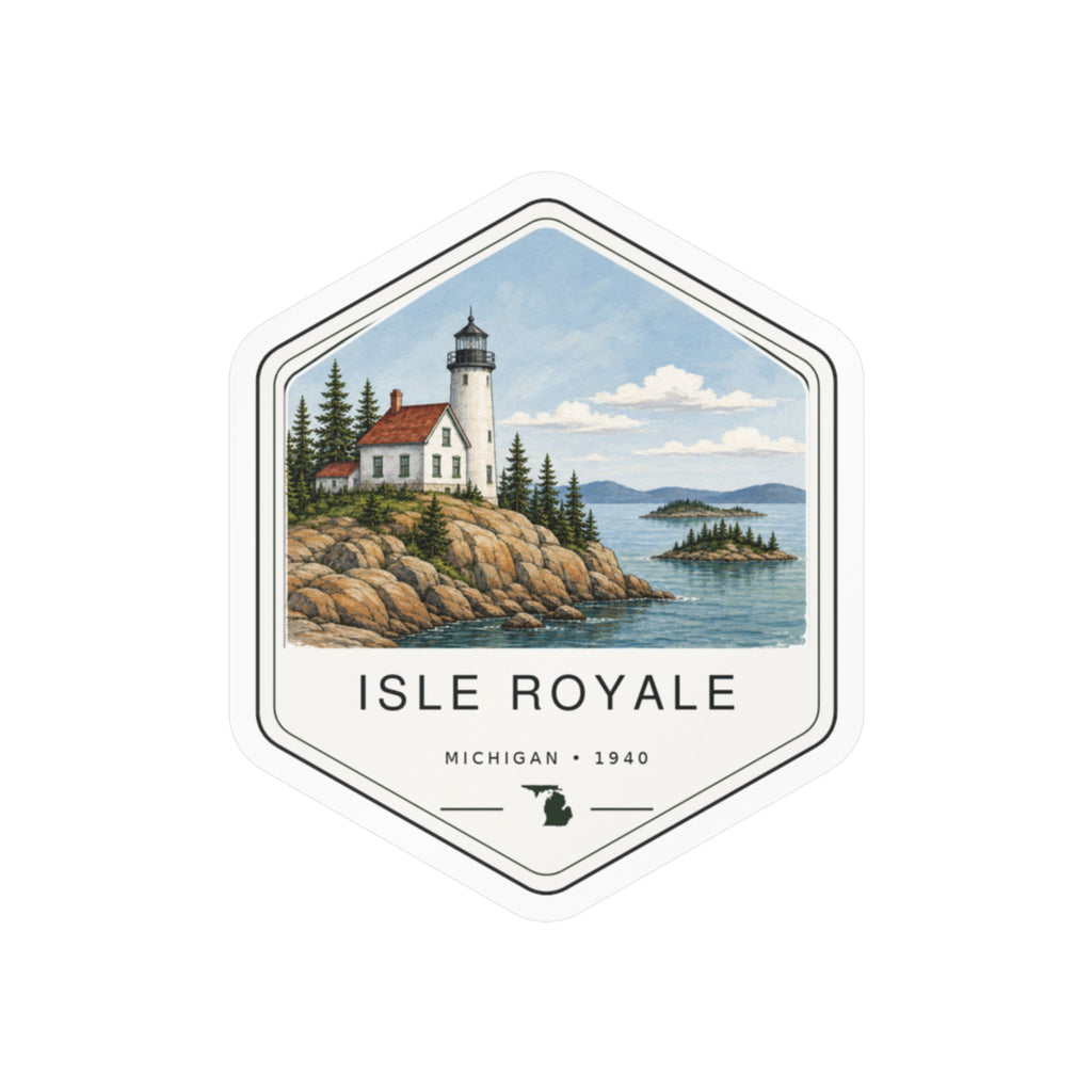 Isle Royale National Park Badge Sticker