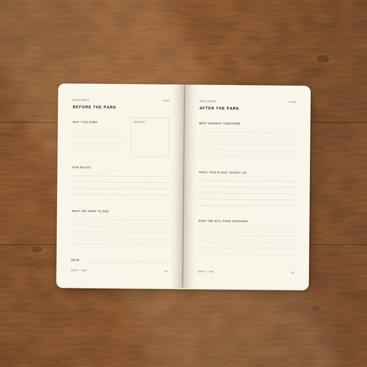 DIRT + INK: Badlands Pocket Journal
