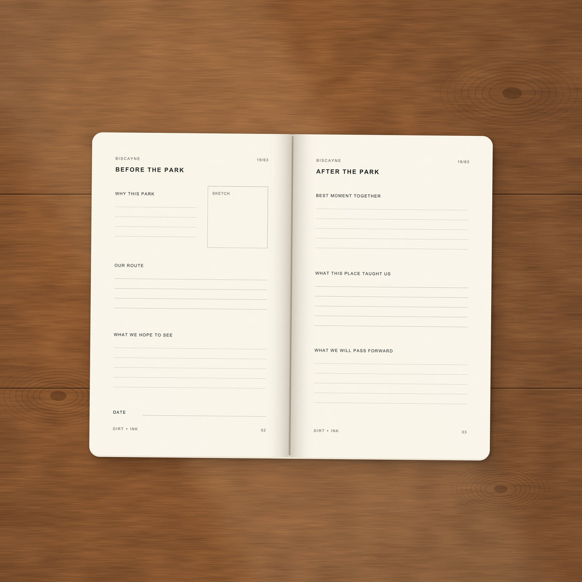 DIRT + INK: Biscayne Pocket Journal