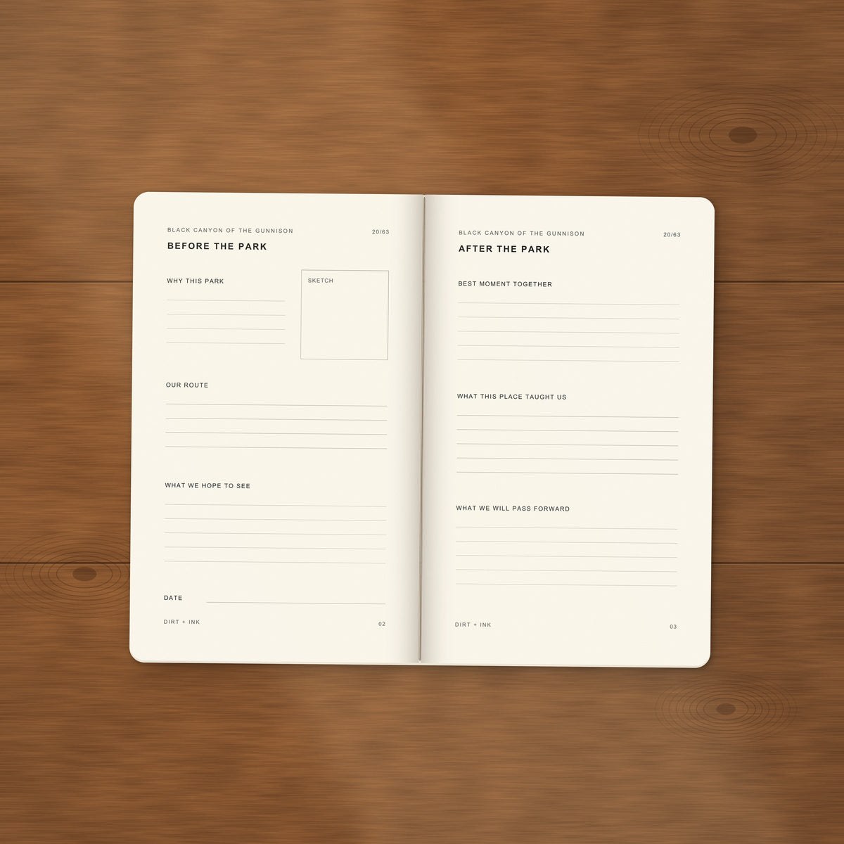 DIRT + INK: Black Canyon of the Gunnison Pocket Journal