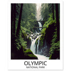 Olympic National Park poster in The Pacific Wild five-print set