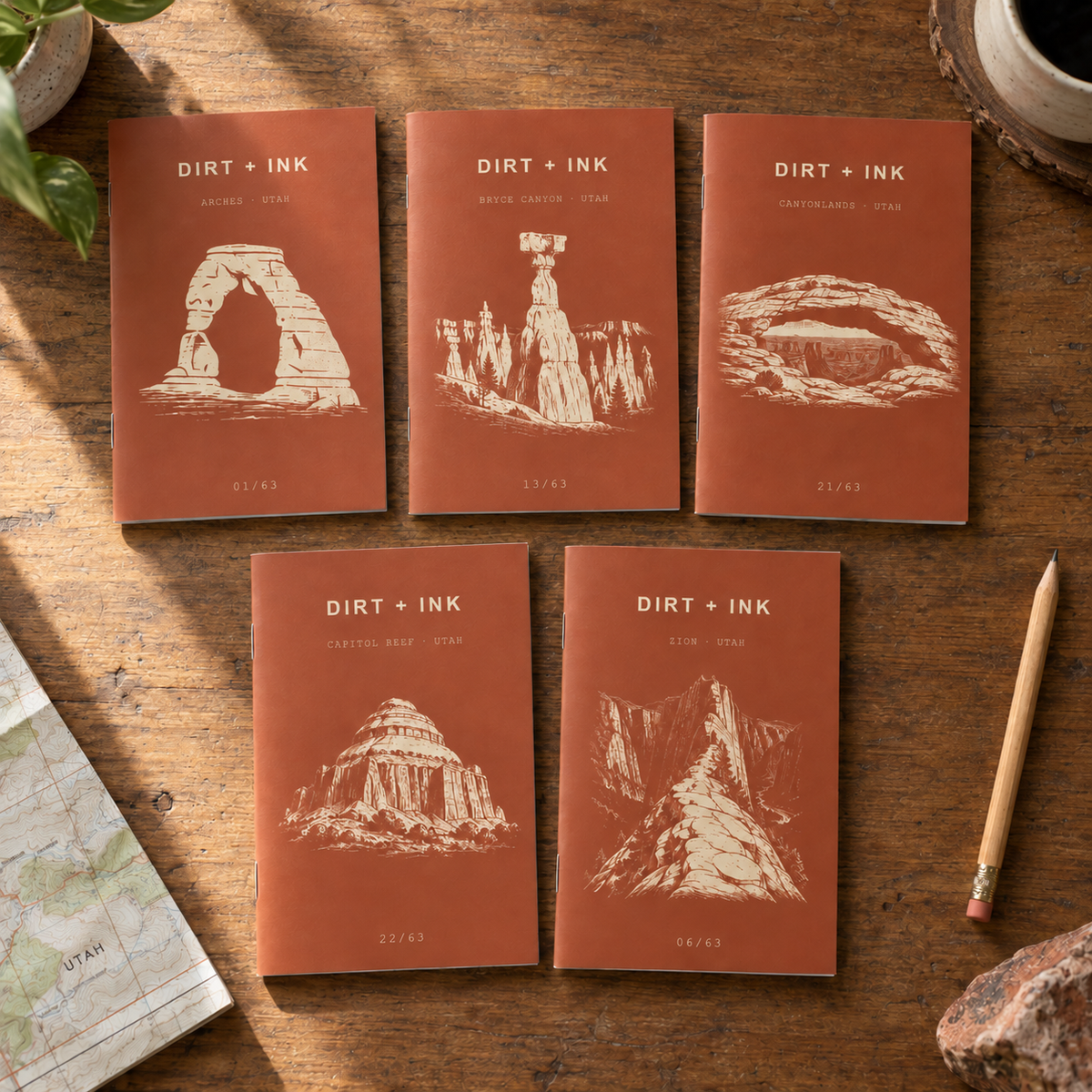 DIRT + INK Utah Mighty Five 5-Pack