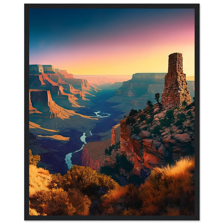 Grand Canyon National Park - Premium Matte Paper Wooden Framed Poster