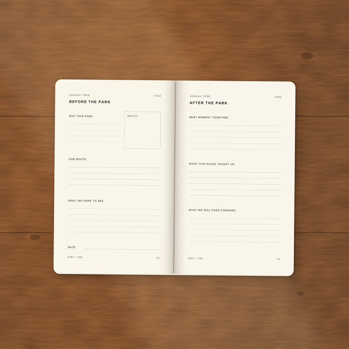 DIRT + INK: Joshua Tree Pocket Journal