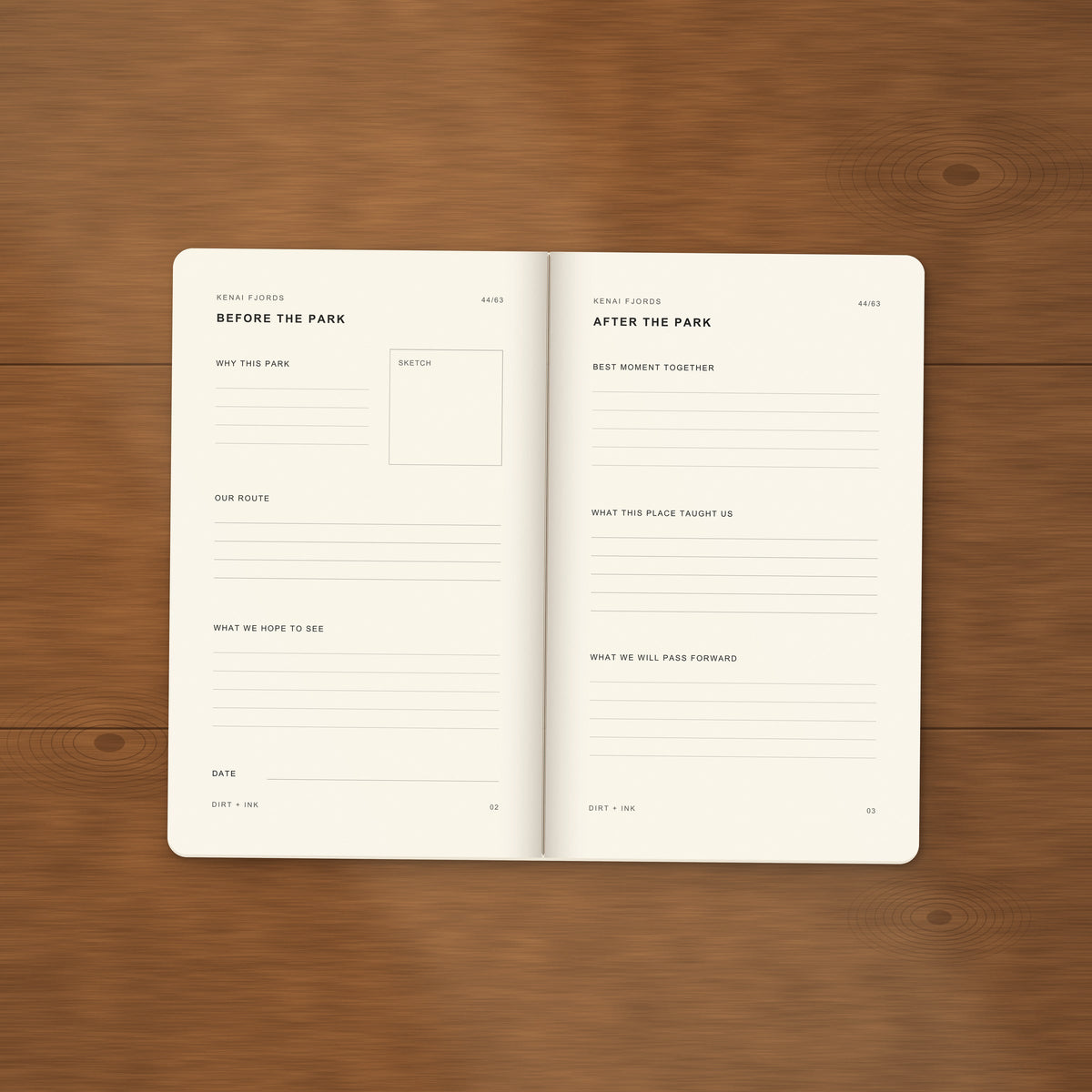 DIRT + INK: Kenai Fjords Pocket Journal