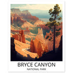 Bryce Canyon National Park poster included in the Utah Mighty Five five-print set