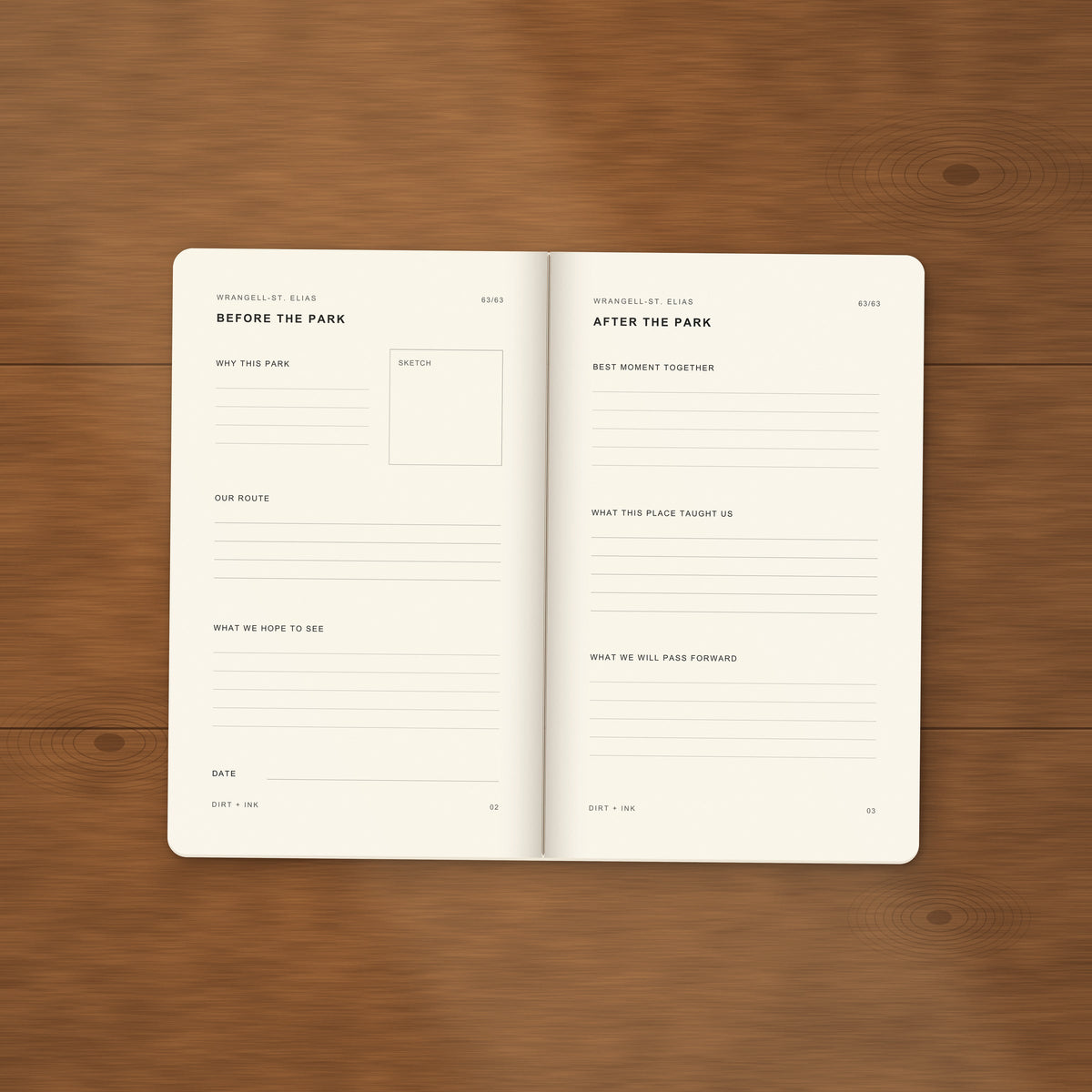DIRT + INK: Wrangell–St. Elias Pocket Journal